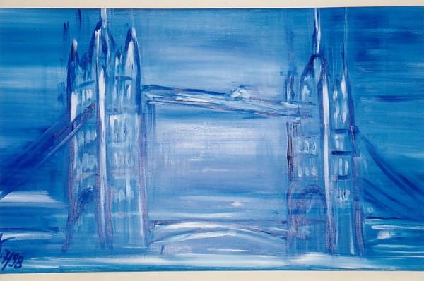 Tower Bridge 100x60cm Öl